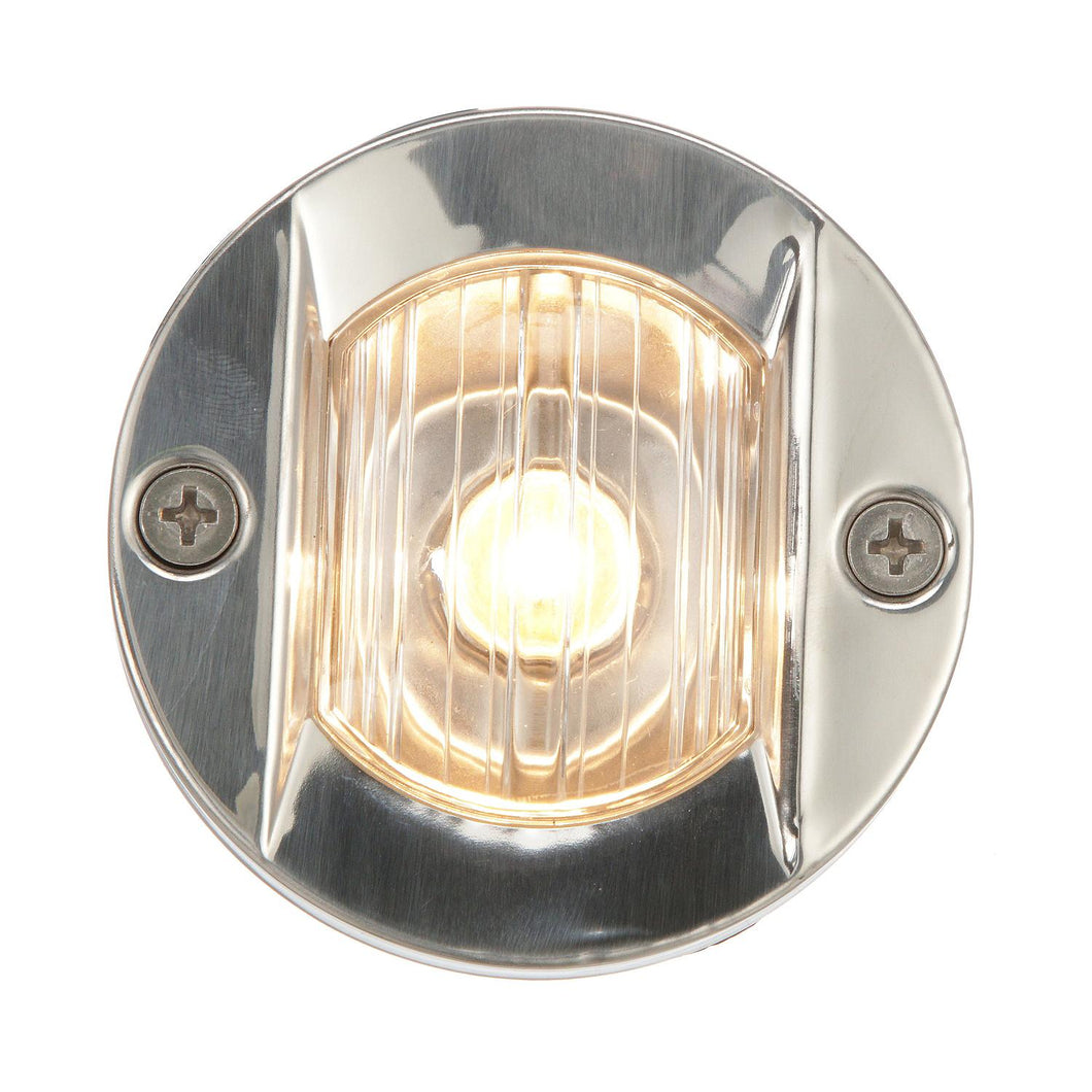 Seachoice Round Navigation Transom Light w/ Stainless Steel Flange, 3 In., Vertical Surface Mount -Modern Boat Sales & Service