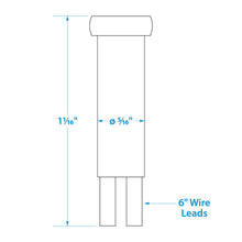 Seachoice Incandescent Red Indicator Light, 14V, 6 in. Lead Wires, 5/16 in. Light Default Title -Modern Boat Sales & Service