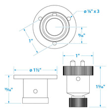 Seachoice Waterproof Boat Deck Connector, 2 Prong Plug, 3 Amps at 12V Default Title -Modern Boat Sales & Service