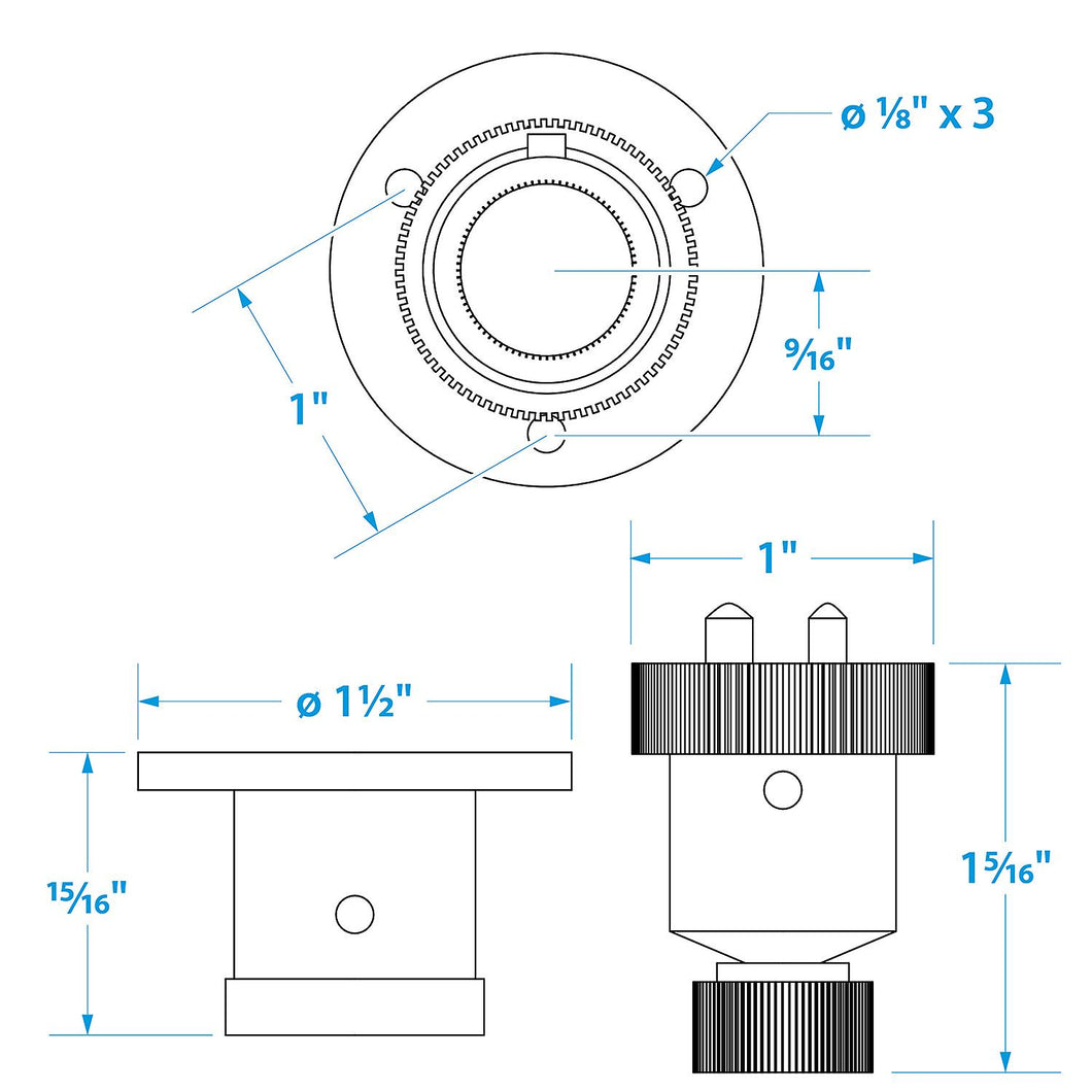 Seachoice Waterproof Boat Deck Connector, 2 Prong Plug, 3 Amps at 12V Default Title -Modern Boat Sales & Service