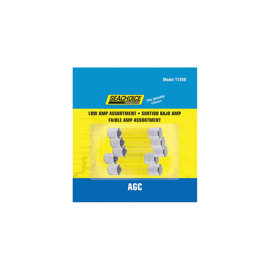 Seachoice Low Amp AGC Glass Fuse Assortment, 5ea -Modern Boat Sales & Service