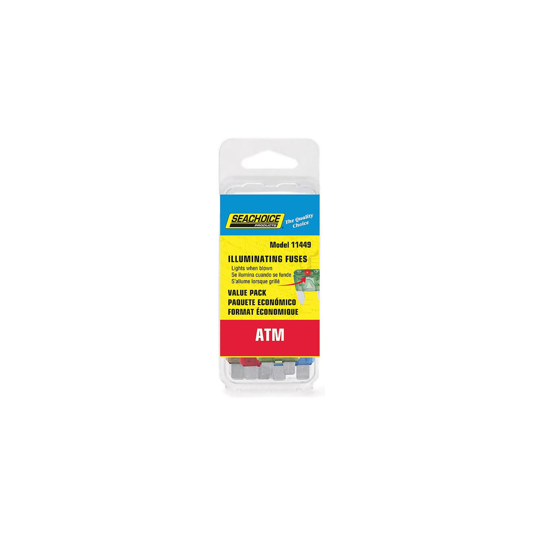 Seachoice ATM Illuminating Fuses Value Pack, Contains 25 Assorted ATM Illuminating Fuses -Modern Boat Sales & Service