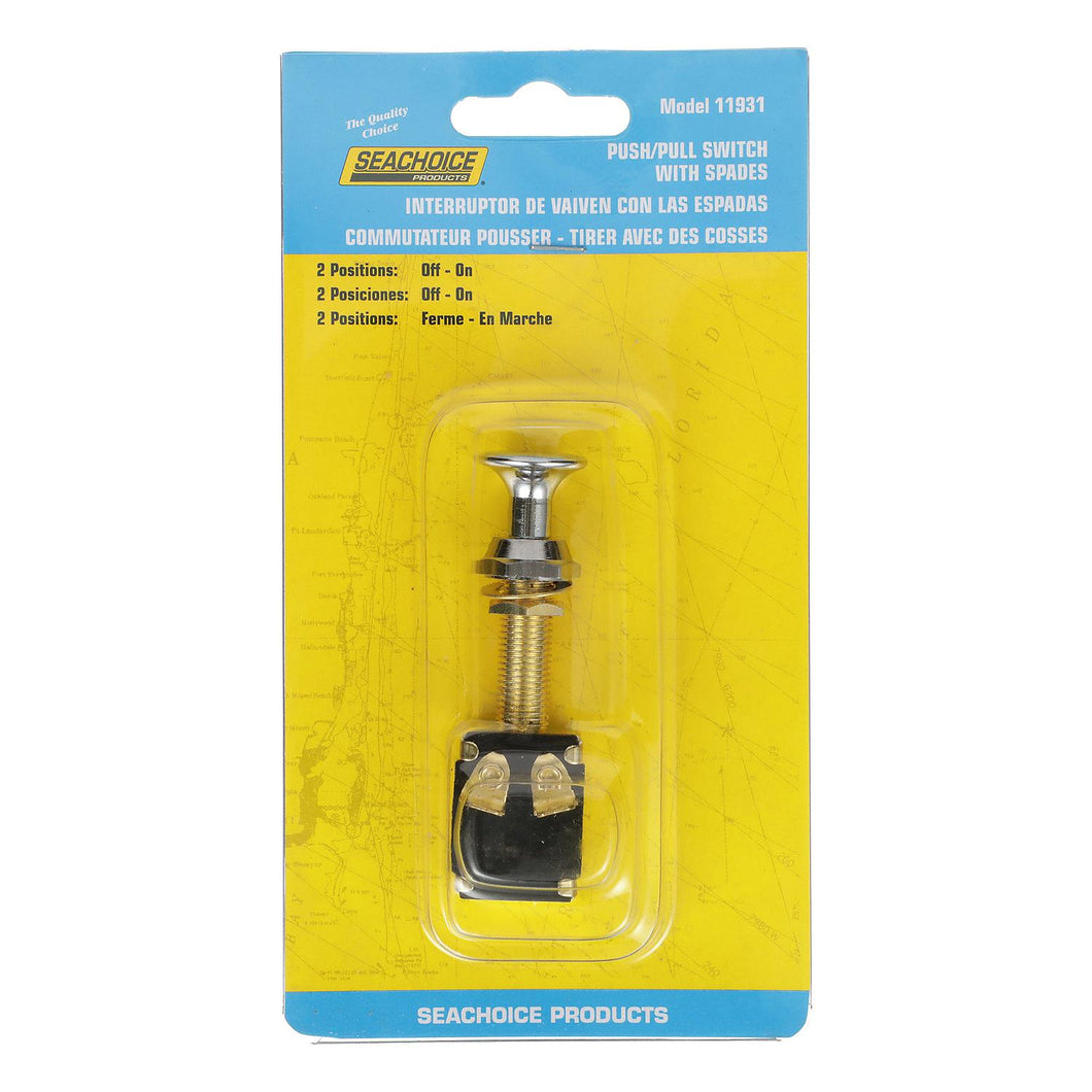 Seachoice 2-Position Push-Pull Switch, Off/On -Modern Boat Sales & Service