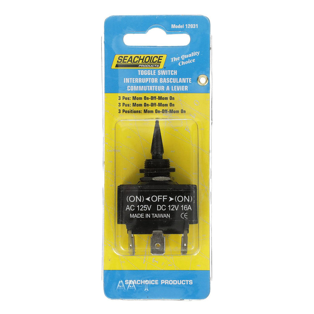 Seachoice 3-Position Toggle Switch, Momentary On/Off/Momentary On -Modern Boat Sales & Service
