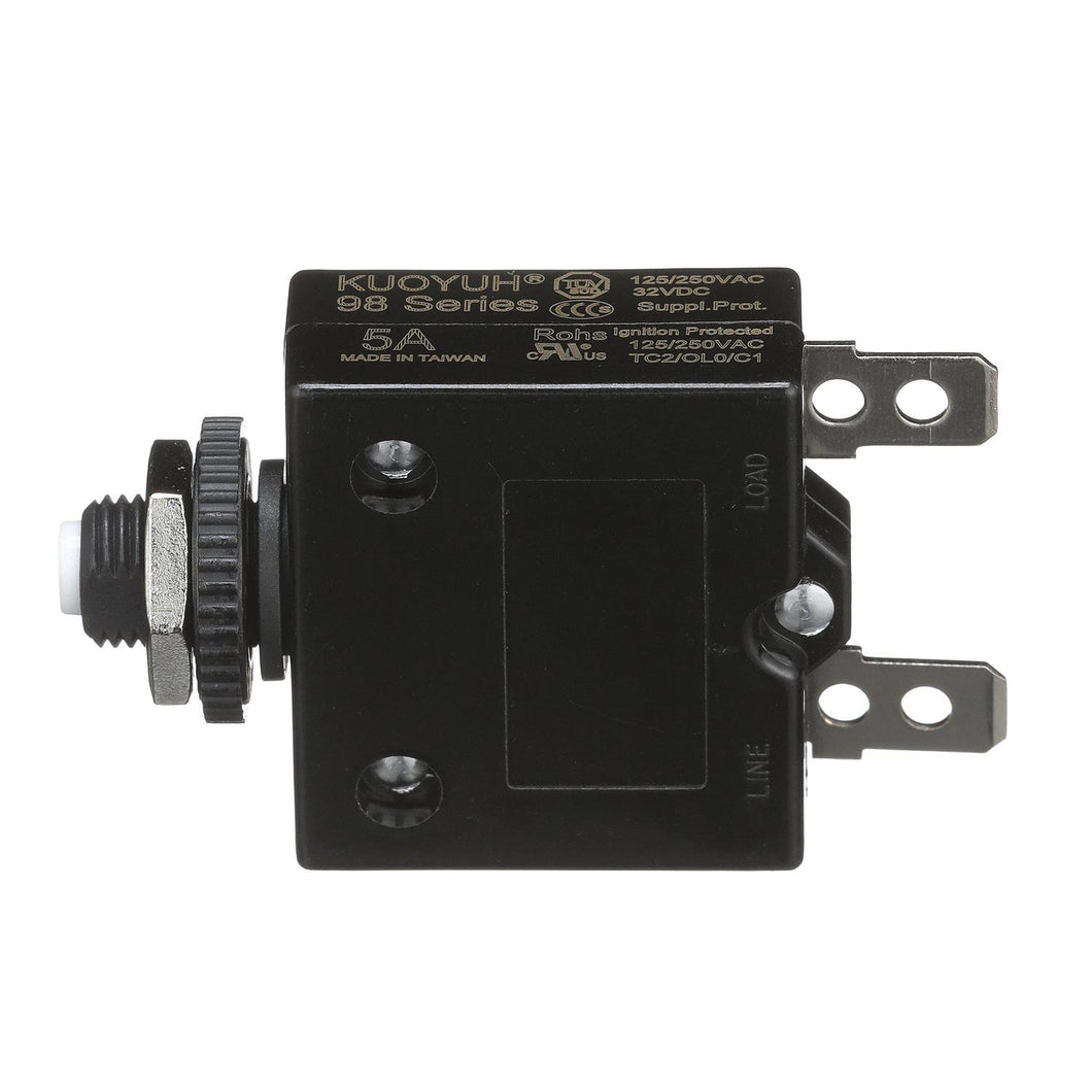 Seachoice Circuit Breaker, Push to Reset, 5 Amp -Modern Boat Sales & Service