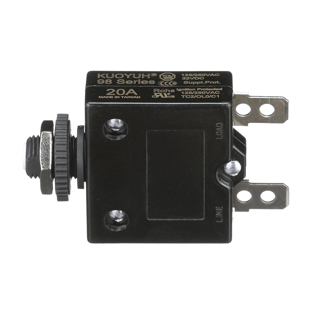 Seachoice Circuit Breaker, Push to Reset, 20 Amp -Modern Boat Sales & Service