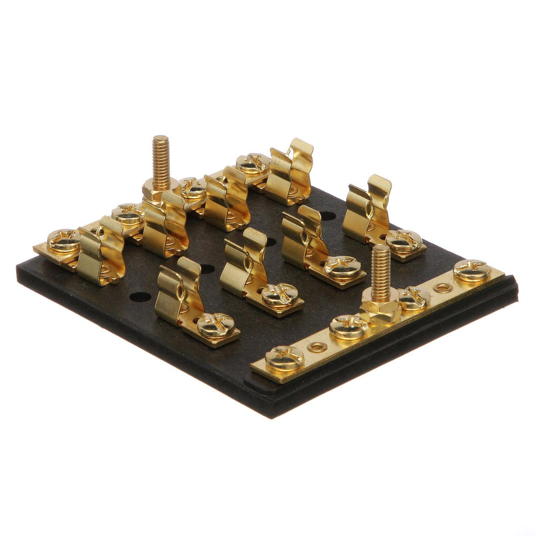 Seachoice 4-Gang Fuse and Terminal Block, Brass Clips and Contacts, SFE 20 Amp of 3AG Fuse Default Title -Modern Boat Sales & Service