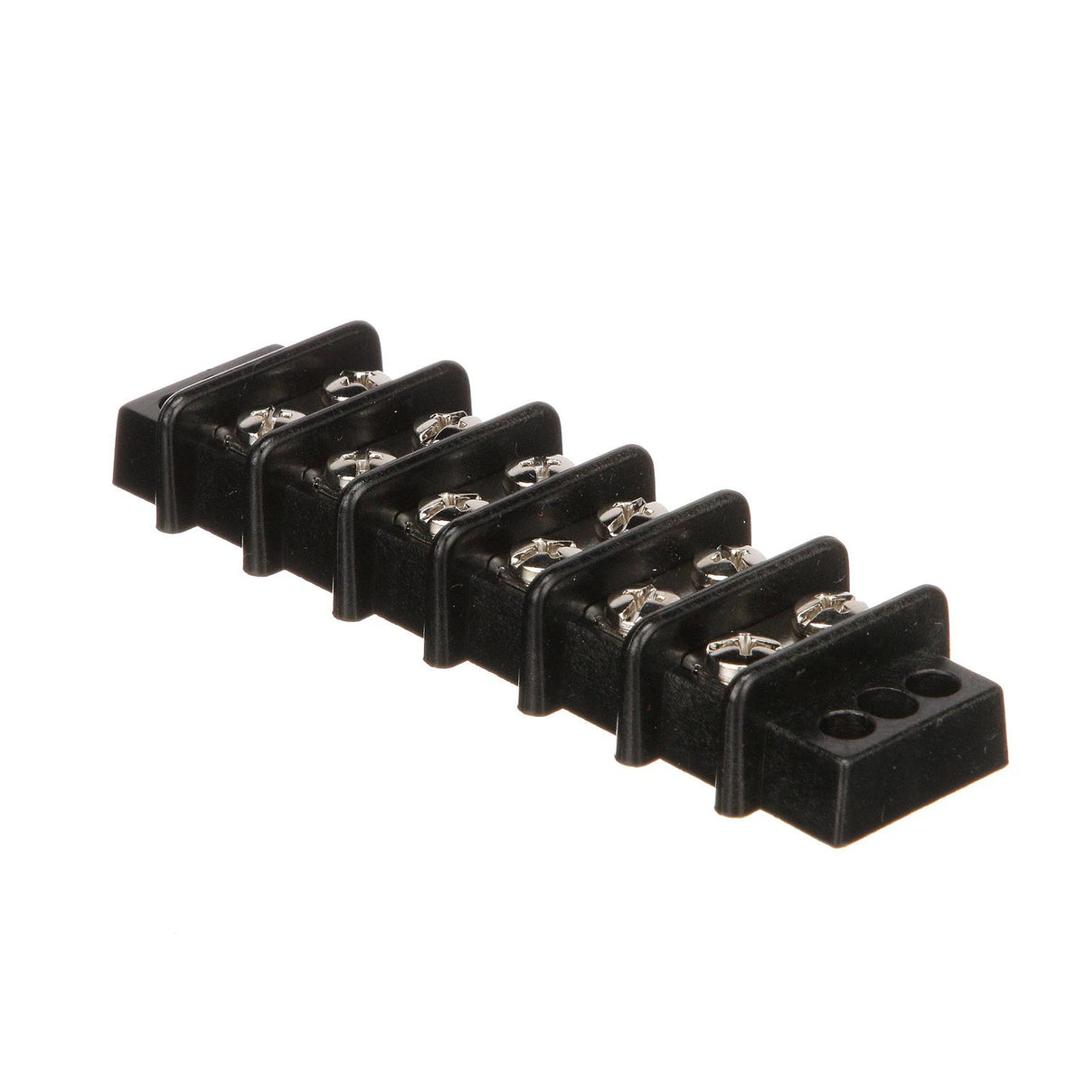 Seachoice 13571 Terminal Block, 6-Gang, Nickel Plated Brass Terminals Default Title -Modern Boat Sales & Service