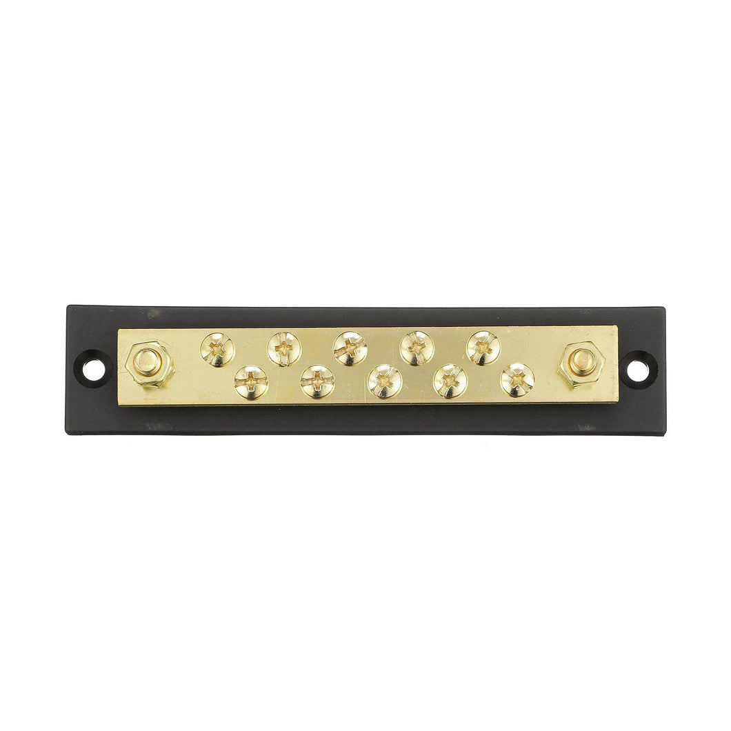Seachoice 13631 Terminal Block, 10-Gang, Brass Clips and Contacts Default Title -Modern Boat Sales & Service