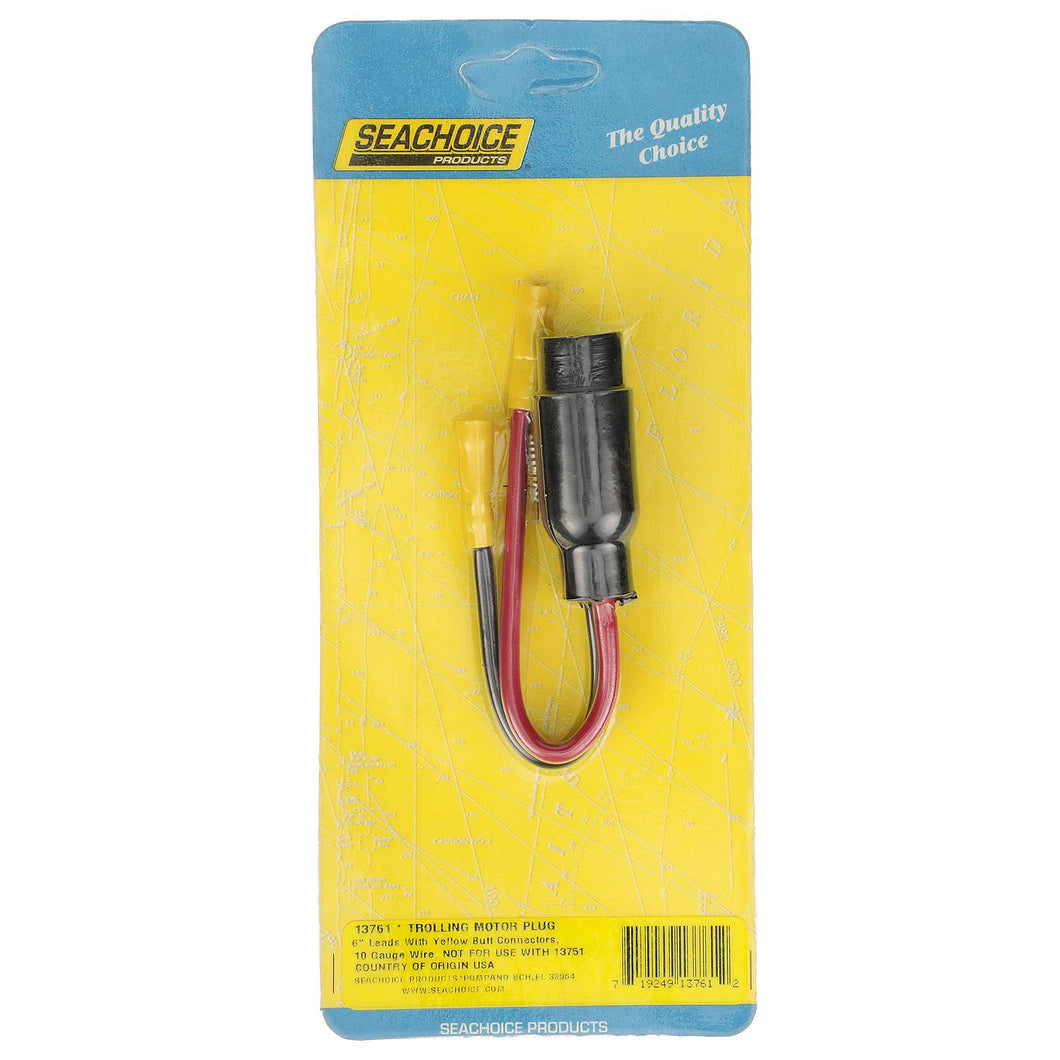 Seachoice Trolling Motor Plug, Straight Female, Motor Side, 6 in. Lead Wires -Modern Boat Sales & Service