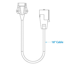Seachoice 7-Way Round to 5-Way Flat Cable Adapter, Boat Trailer, 18 in. Default Title -Modern Boat Sales & Service