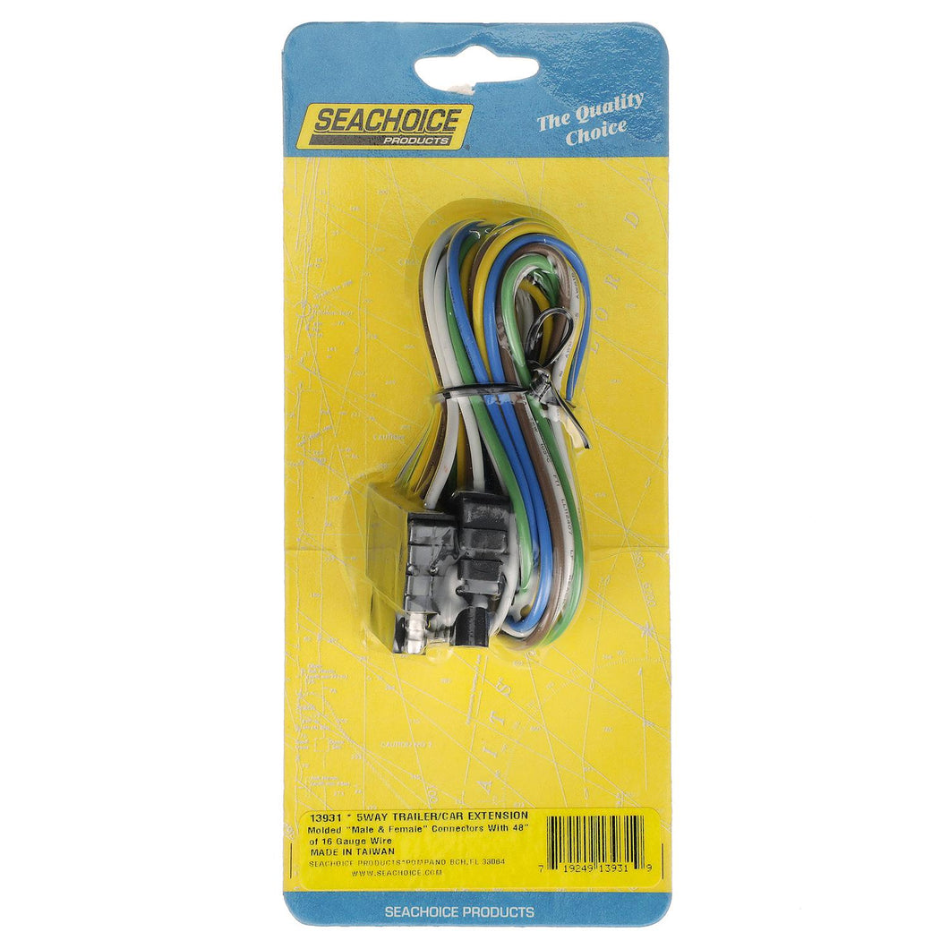Seachoice Trailer Wire Harness Extension, 5 Pole, Flat, 48 In. Default Title -Modern Boat Sales & Service
