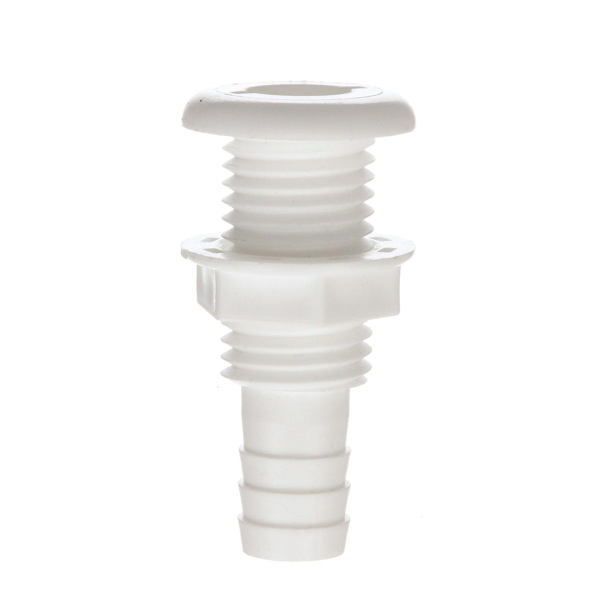 Seachoice Thru-Hull Connector w/ Broad Flange, Fits 3/4 In. ID Hose, 1-1/4 In. Max Hull -Modern Boat Sales & Service