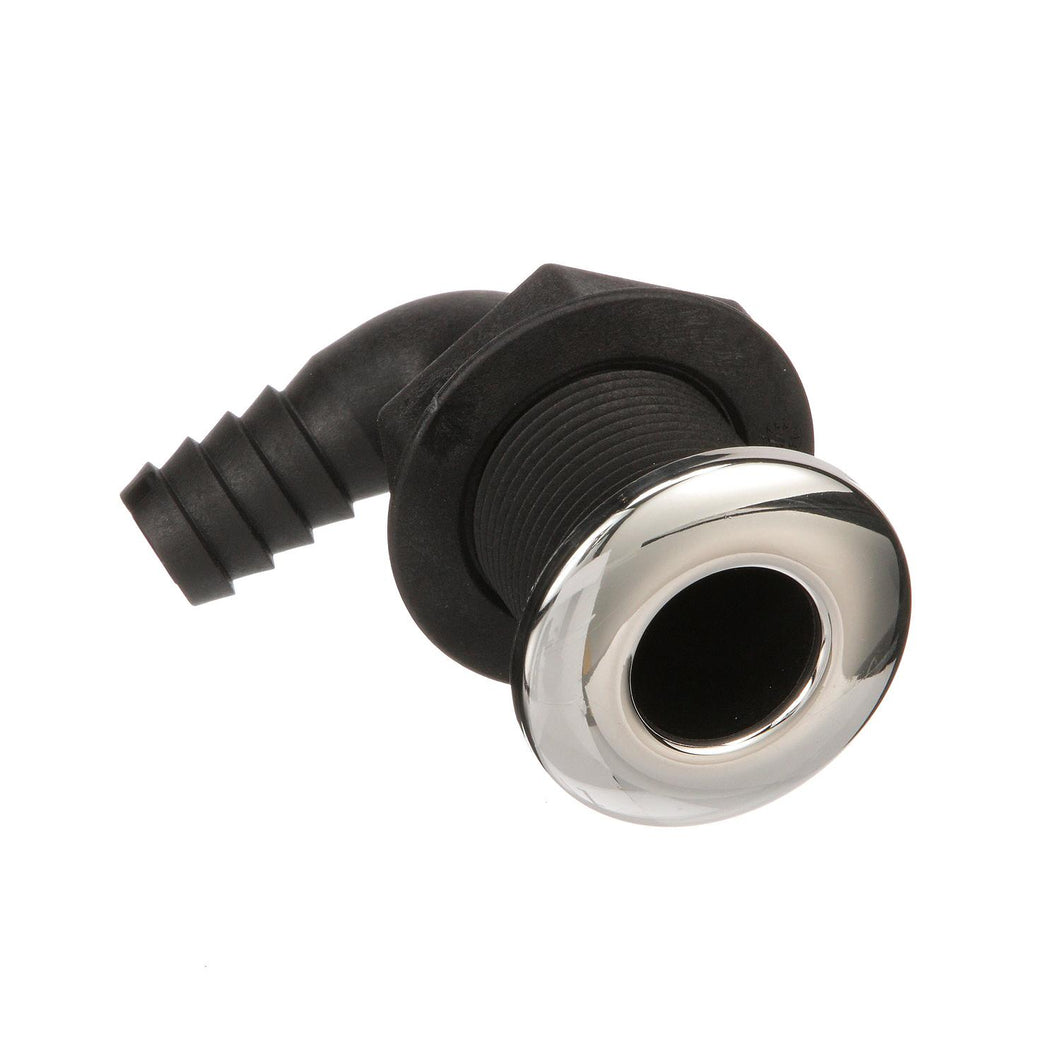 Seachoice 90-Degree Thru-Hull Connector, Fits 3/4 In. ID Hose, 1-3/8 In. Max Hull, White Default Title -Modern Boat Sales & Service