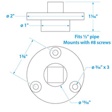 Seachoice Garboard Drain Plug, Stainless Steel, Fits 1/2 In. Pipe, Includes Flange and Plug -Modern Boat Sales & Service