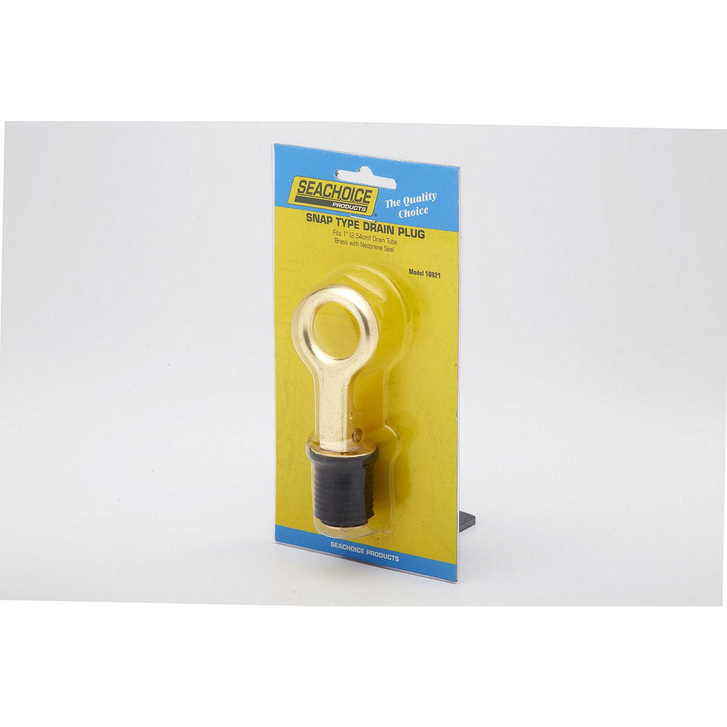 Seachoice Brass Drain Plug, 1 Snap Default Title -Modern Boat Sales & Service