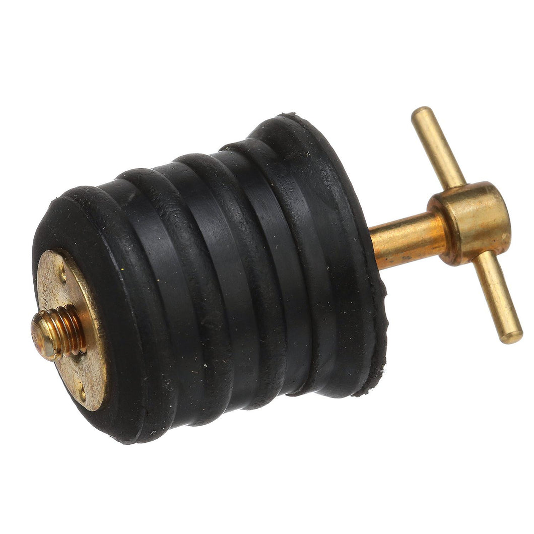 Seachoice Twist-Turn 1.25 In. Marine Boat Brass Drain Plug w/ Neoprene Seal Default Title -Modern Boat Sales & Service