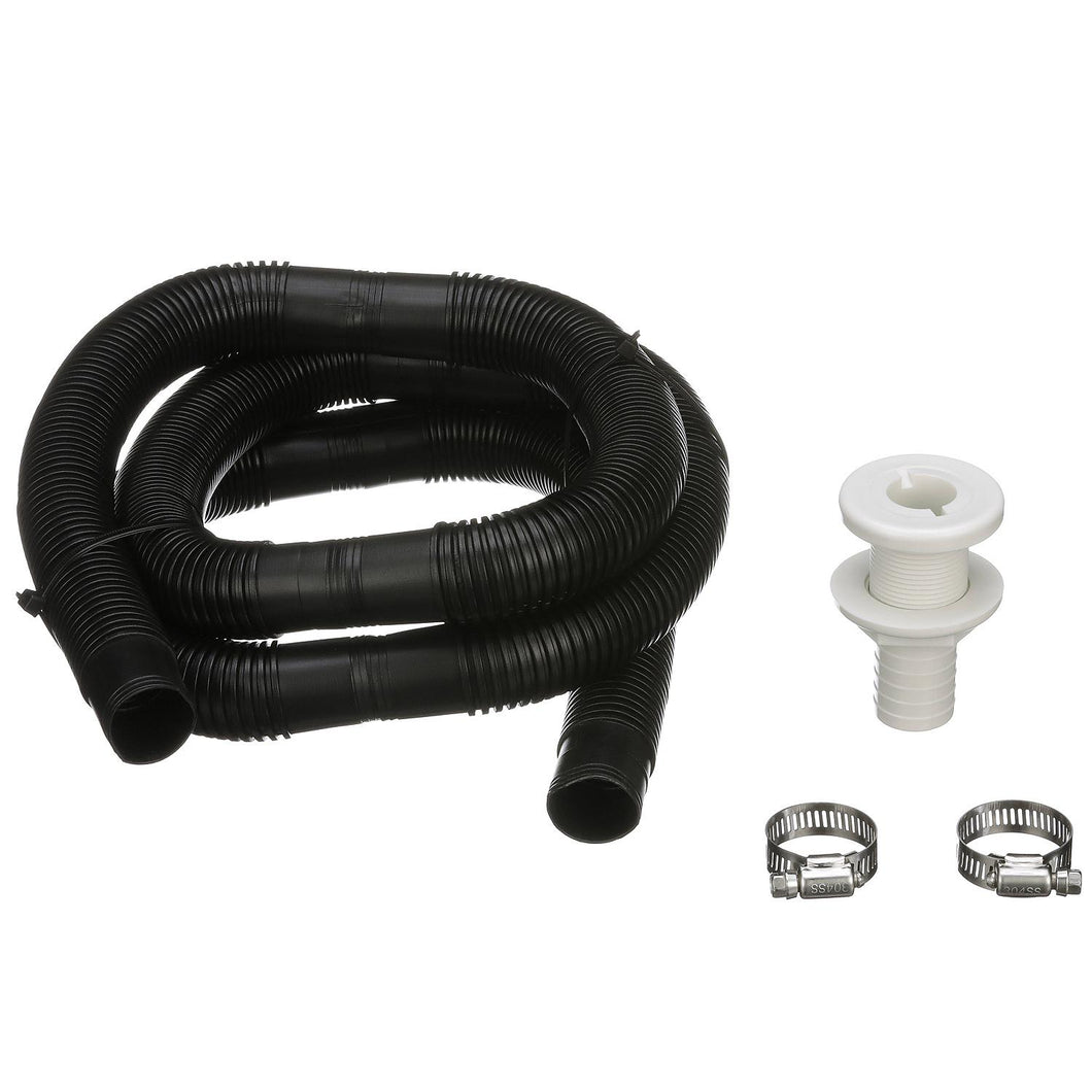Seachoice Bilge Pump Installation Kit for 1-1/8 in. Outlets, w/ 6 Ft. Hose, 2 Hose Clamps, and Thru-Hull Fitting Default Title -Modern Boat Sales & Service