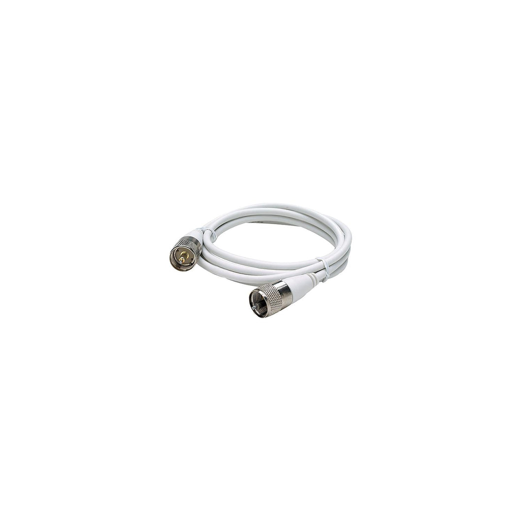 Seachoice 19781 5' RG58U White Coaxial Antenna Cable Assembly, Includes PL259 Fittings on Both Ends -Modern Boat Sales & Service