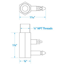 Seachoice Deluxe Fuel Connector for OMC (Evinrude/Johnson), Male, 1/4 in. NPT Default Title -Modern Boat Sales & Service