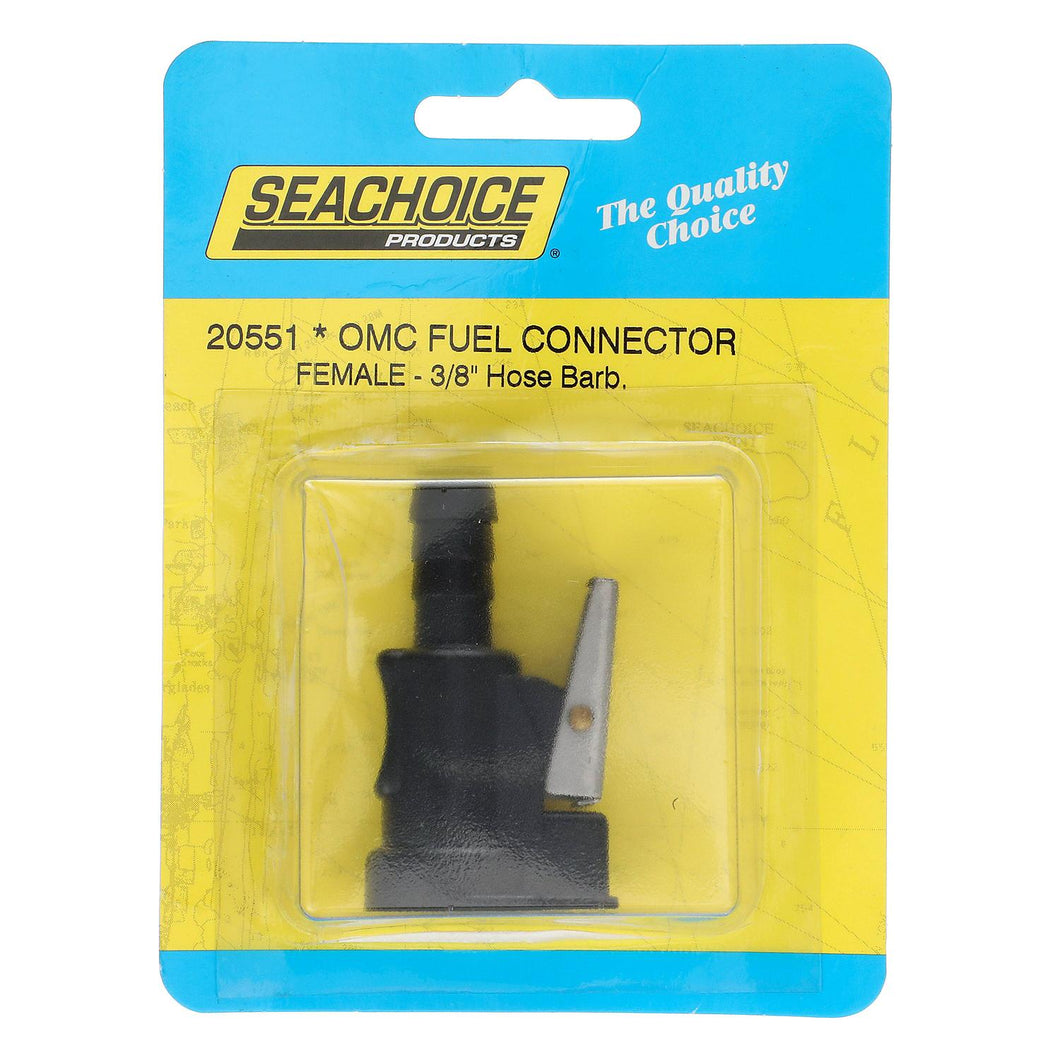 Seachoice Deluxe Fuel Connector Hose Fitting for Evinrude/Johnson, Female, 3/8 In. Barb Default Title -Modern Boat Sales & Service
