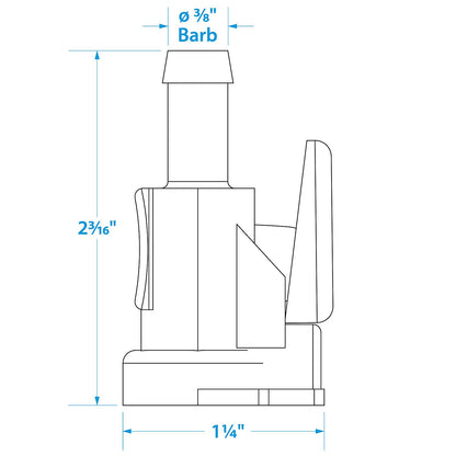 Seachoice Deluxe Fuel Connector Hose Fitting for Yamaha/Mercury, Female, 3/8 In. Barb Default Title -Modern Boat Sales & Service