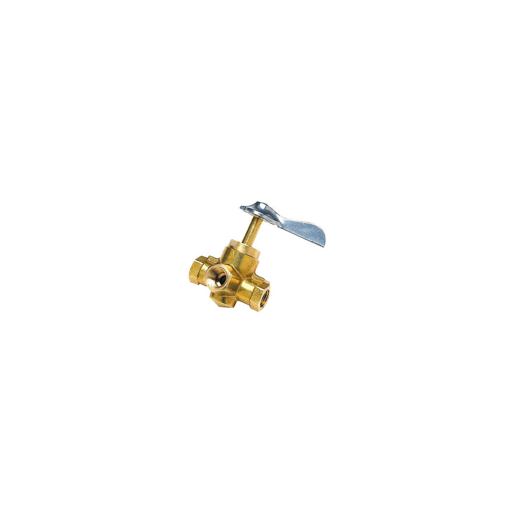 Seachoice Brass Three Way Fuel Line Valve -Modern Boat Sales & Service