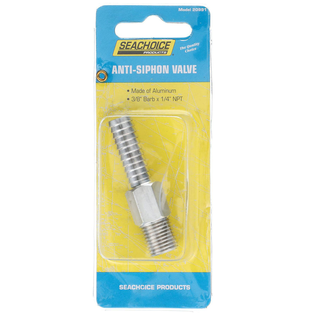 Seachoice Anti-Siphon Valve, 1/4 in. NPT, 3/8 in. Hose, Aluminum, Meets USCG Regulations Default Title -Modern Boat Sales & Service