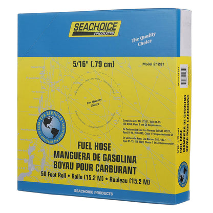 Seachoice Fuel Hose EPA Compliant, For Repair and Replacement on Outboard Engines, Type B1-15 -Modern Boat Sales & Service
