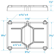 Seachoice 22021 USCG-Approved Marine Group 24 Series Hold-Down Battery Tray, Black Default Title -Modern Boat Sales & Service