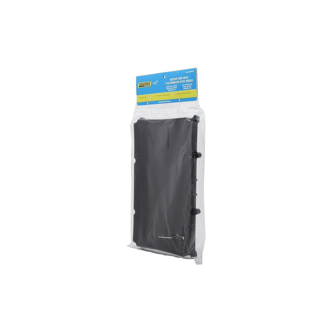 Seachoice Battery Tray With Stainless Steel Buck, Group 27 Default Title -Modern Boat Sales & Service
