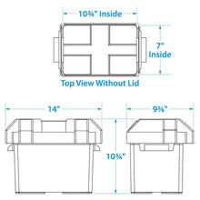 Seachoice USCG-Approved Marine Group 24 Series Standard Battery Box with Strap & Mounting Kit Default Title -Modern Boat Sales & Service