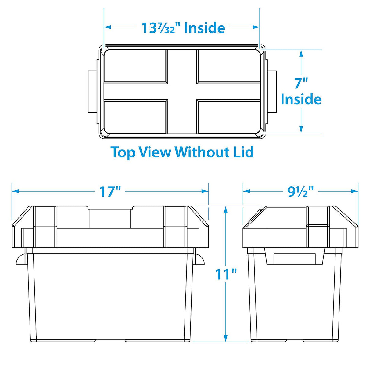 Seachoice 22080 USCG-Approved Marine Group 27 Series Standard Battery Box with Strap & Mounting Kit -Modern Boat Sales & Service