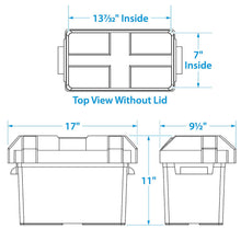 Seachoice 22080 USCG-Approved Marine Group 27 Series Standard Battery Box with Strap & Mounting Kit -Modern Boat Sales & Service