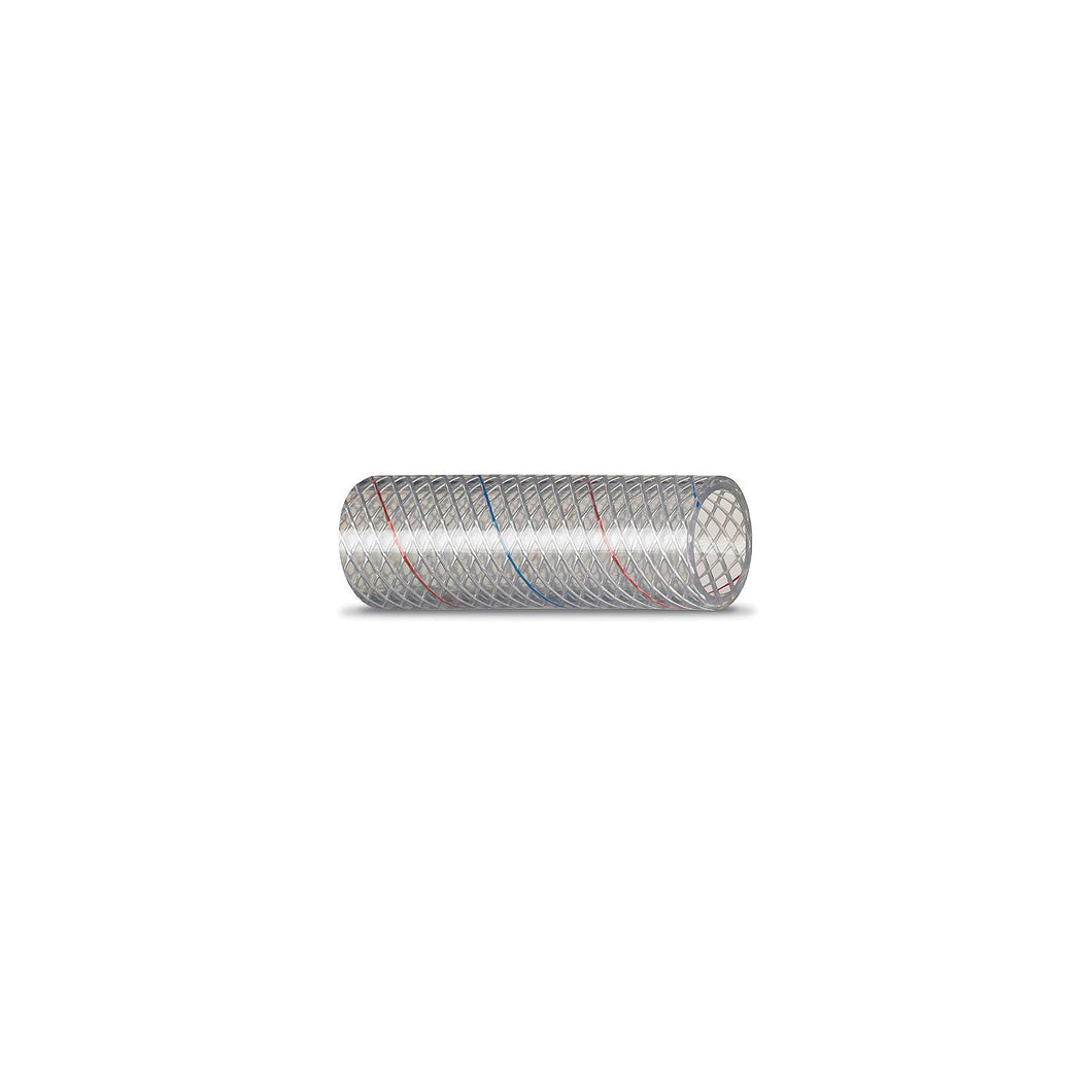 Seachoice 23541 Clear Reinforced PVC Tubing w/Red & Blue Tracer - 162 Series 3/8