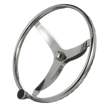Seachoice 3 Spoke Sports Steering Wheel w/ Turning Knob, Fits 3/4 In. Tapered Shaft, 15.5 In. Diameter Default Title -Modern Boat Sales & Service