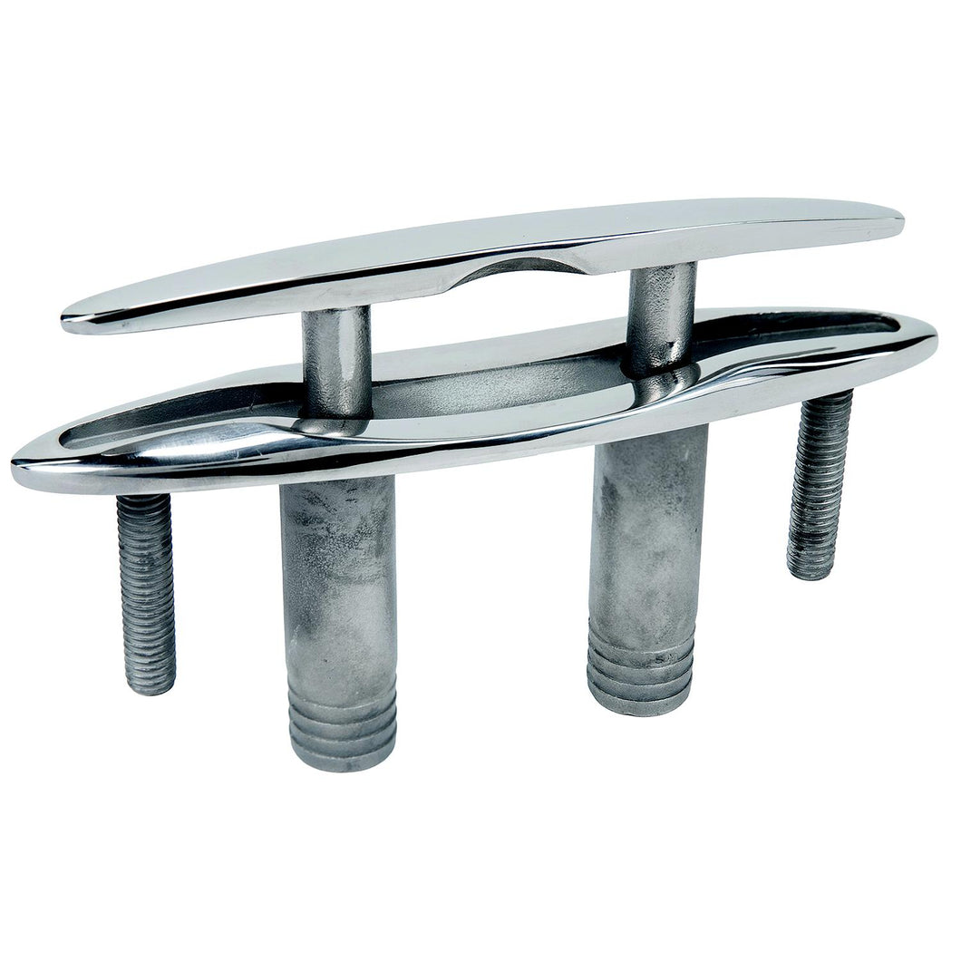 Seachoice 30042 316 Cast Stainless Steel Pull Up Cleat w/ Studs, Flush Mount, 5