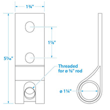 Seachoice 304 Stainless Steel Lifting Adapter Plate, Accepts 5/8 in. Diameter Threaded Rod -Modern Boat Sales & Service