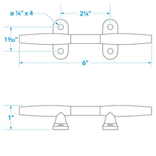 Seachoice Stainless Steel Hollow Base 6 In. Boat Dock and Anchor Line Cleat -Modern Boat Sales & Service