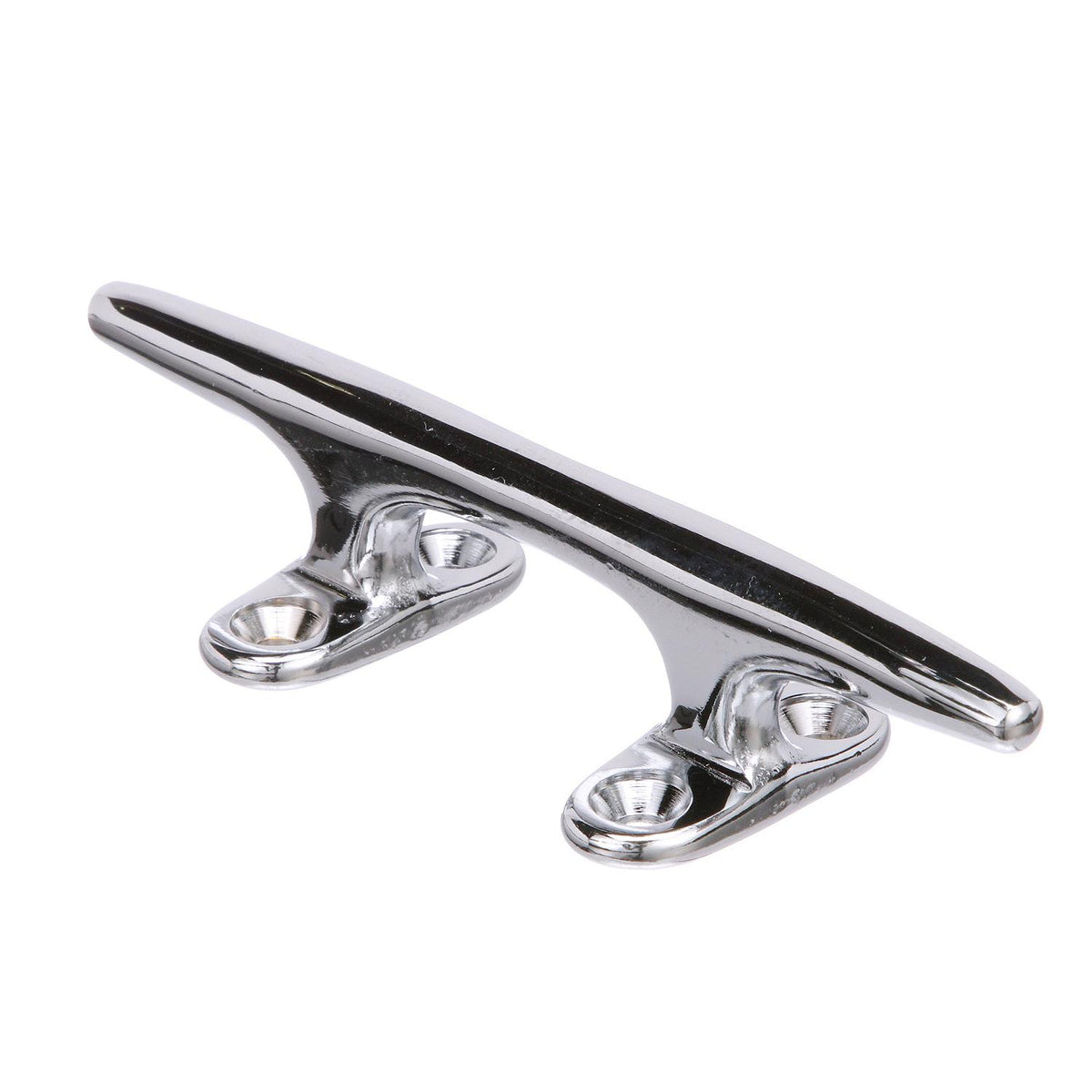 Seachoice Hollow Base Yacht Cleat, Chrome-Plated Cast Brass, 8 In. Long -Modern Boat Sales & Service