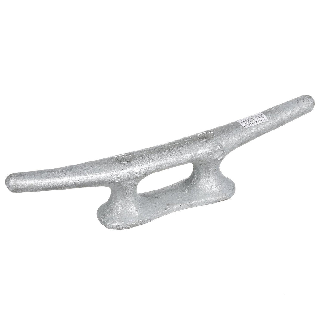 Seachoice Open Base Dock Cleat, Galvanized Gray Iron, 12 In. Default Title -Modern Boat Sales & Service