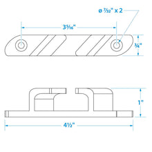 Seachoice 316 Stainless Steel Bow Chocks, 4-3/4 In. Long, Accepts Up to 5/8 In. Line, Pack of 2 -Modern Boat Sales & Service