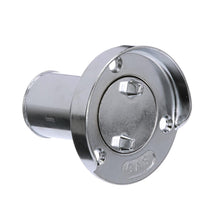 Seachoice Deck Mount Gas Fill Plate w/ Cap, Chrome-Plated Zinc, Includes Rubber Gasket and Beaded Chain Cap Tether Default Title -Modern Boat Sales & Service