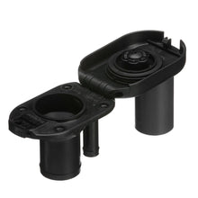 Seachoice 32061 Deck Mount Gas Fill Plate w/ Vent, Hinged Flip-Top, Molded Black Plastic Default Title -Modern Boat Sales & Service