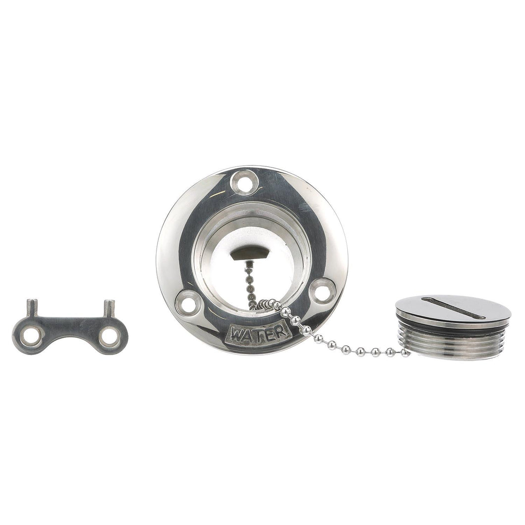 Seachoice Corrosion-Resistant Cast 316 Stainless Steel Deck Fill, Water Fill w/ Cap Default Title -Modern Boat Sales & Service