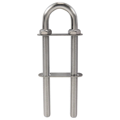 Seachoice 33463 Bow and Stern Eye - Stainless Steel, 2 Nuts, 3.42