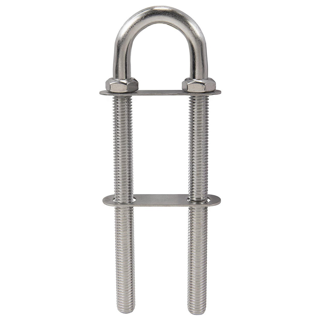 Seachoice 33463 Bow and Stern Eye - Stainless Steel, 2 Nuts, 3.42