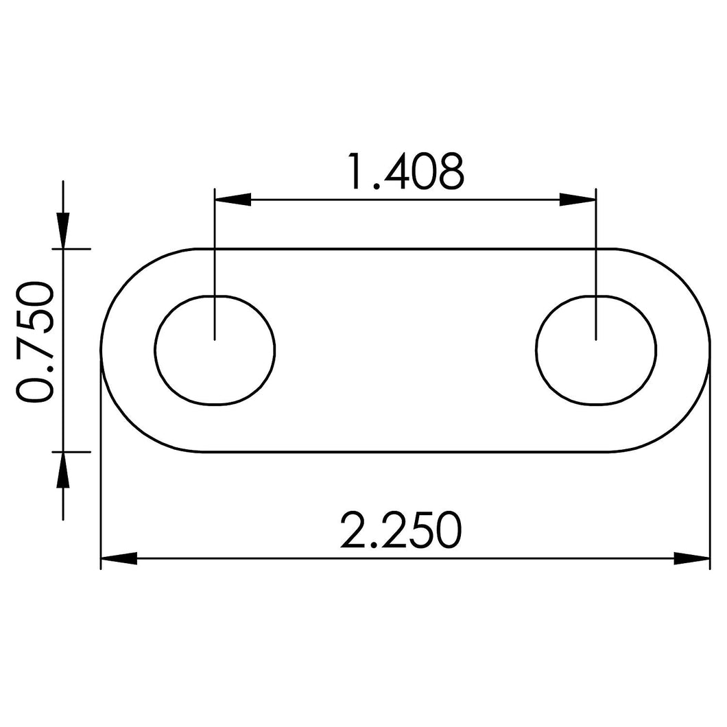 Seachoice 33636 Bow Eye - Stainless Steel, 4 Nuts, 3.44