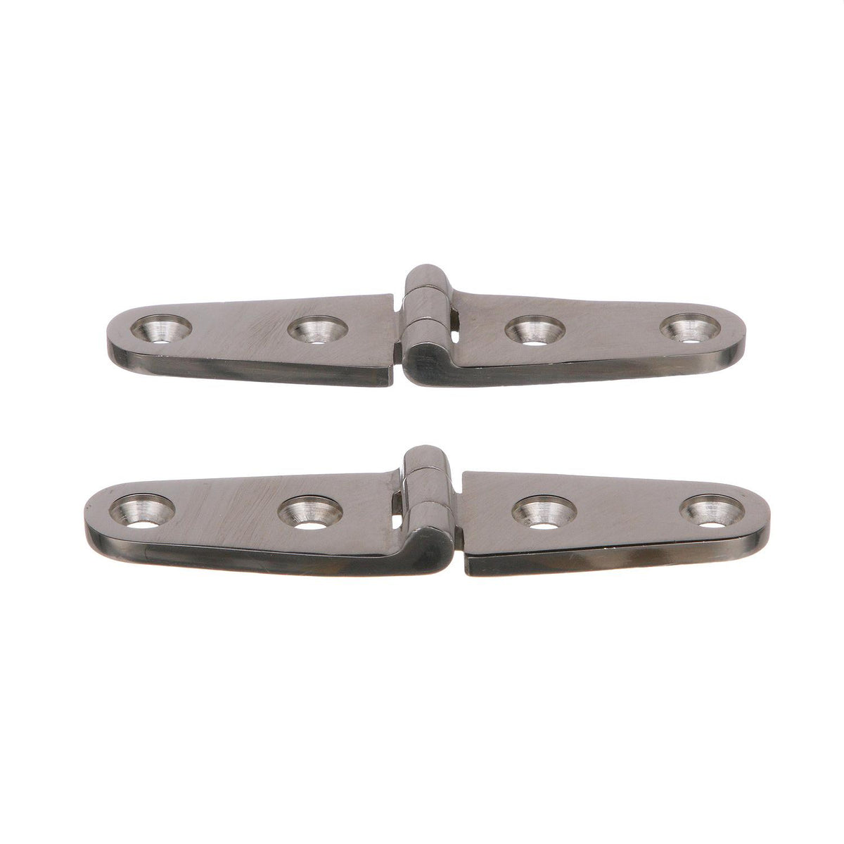 Seachoice Marine-Grade Strap Hinges, Polished 316 Stainless Steel, 4 in. X 1 in., Pack of 2 -Modern Boat Sales & Service