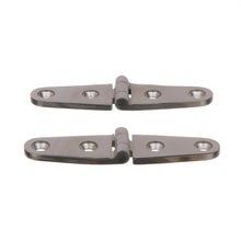 Seachoice Marine-Grade Strap Hinges, Polished 316 Stainless Steel, 4 in. X 1 in., Pack of 2 -Modern Boat Sales & Service